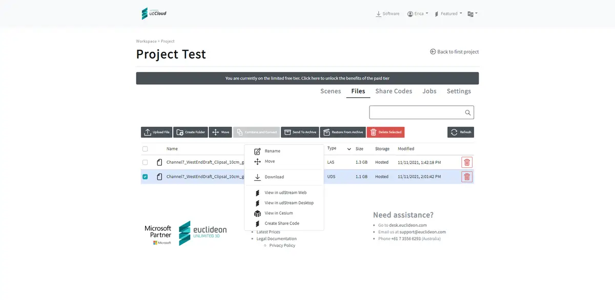 udCloud intermediate redesign stage